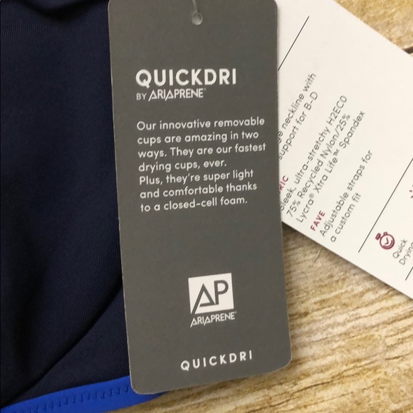 NWT Athleta Kapalua Bra Sized Bikini Top 40 B/C - Picture 6 of 14